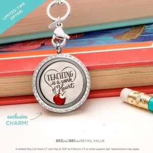 Origami Owl Teachers is a work of Heart set